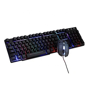 Espanol Wired 104Keys retroiluminados Gaming Keyboard and Mouse