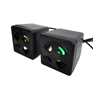Led aux 3.5mm stereo surround music RGB speakers sound bar for computer 2.0 PC home notebook TV Lighted loudspeakers M01