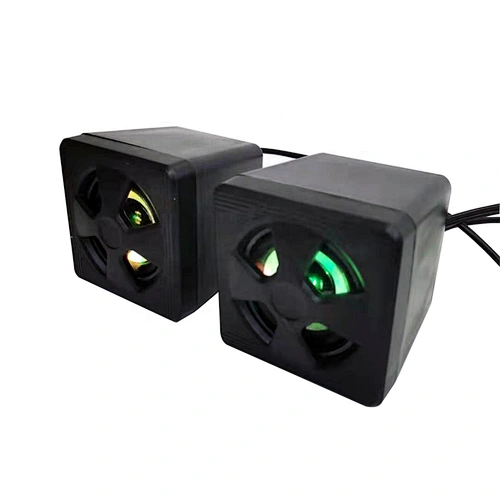 Led aux 3.5mm stereo surround music RGB speakers sound bar for computer 2.0 PC home notebook TV Lighted loudspeakers M01