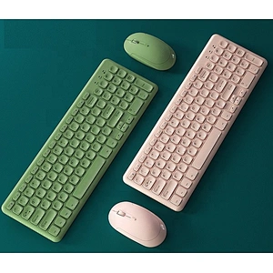 Kawaii 2.4G Wireless Teclado Wireless Keyboard and Mouse combo
