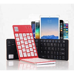 Aluminum Foldable Wireless Blue tooth Keyboard Teclado with Stand FBK6803