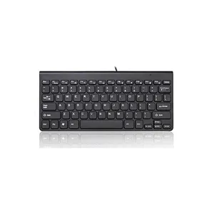 Mini Slim Wired USB Keyboard Chocolate Teclado for Laptop K8000 White black 78 keys