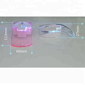 Gift 2.4G Wireless Transparent Mouse LED Glow Promotion WM6807