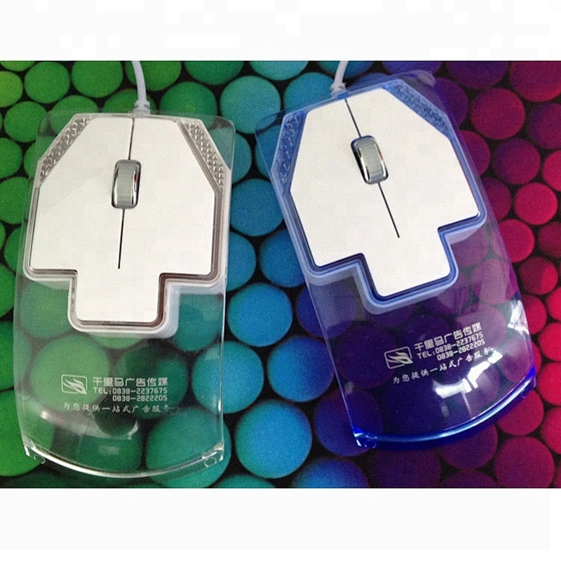 Gift 2.4G Wireless Transparent Mouse LED Glow Promotion WM6807