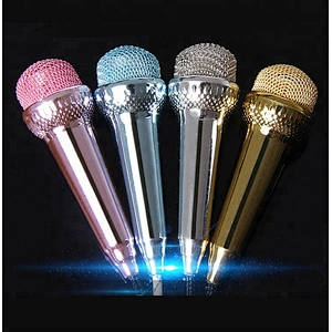 3.5mm Wired Mini karaoke Microphone for Cellphone PC Speaker MC6801A