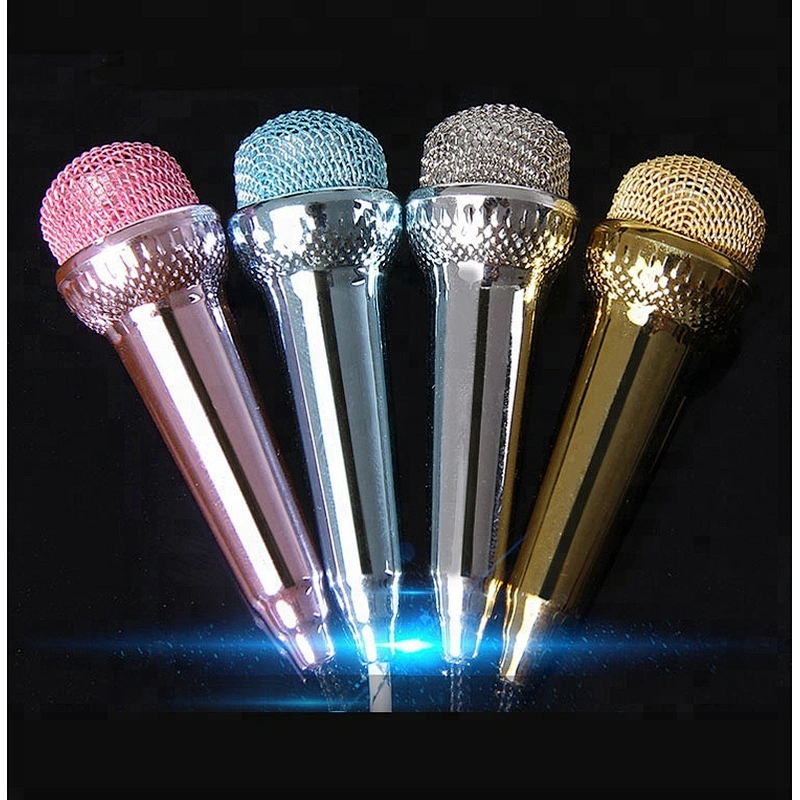 3.5mm Wired Mini karaoke Microphone for Cellphone PC Speaker MC6801A