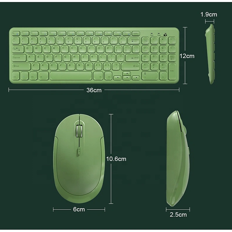 Kawaii 2.4G Wireless Teclado Wireless Keyboard and Mouse combo