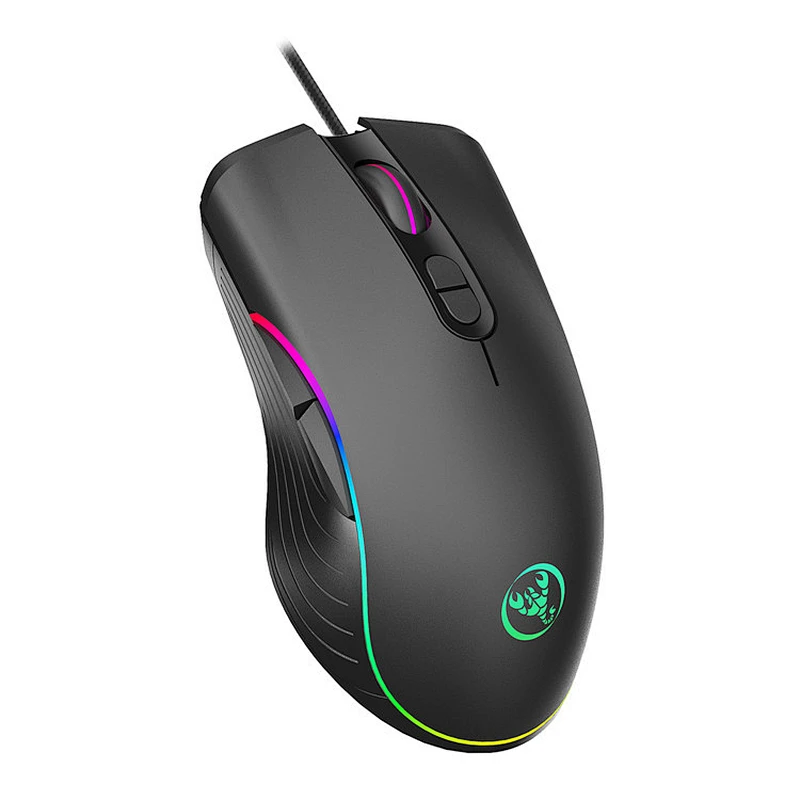 RGB Wired 7D LED Light Gaming Optical RGB Mouse Gamer 6400DPI