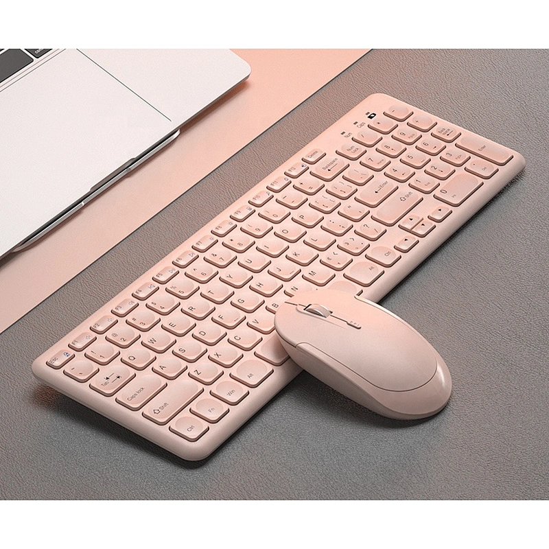 Kawaii 2.4G Wireless Teclado Wireless Keyboard and Mouse combo