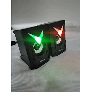 Led 2.0 Speaker aux 3.5mm stereo surround music RGB speakers sound bar for computer 2.0 PC home notebook TV Lighted loudspeakers