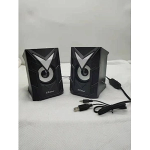 Led 2.0 Speaker aux 3.5mm stereo surround music RGB speakers sound bar for computer 2.0 PC home notebook TV Lighted loudspeakers