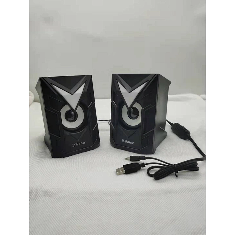 Led 2.0 Speaker aux 3.5mm stereo surround music RGB speakers sound bar for computer 2.0 PC home notebook TV Lighted loudspeakers