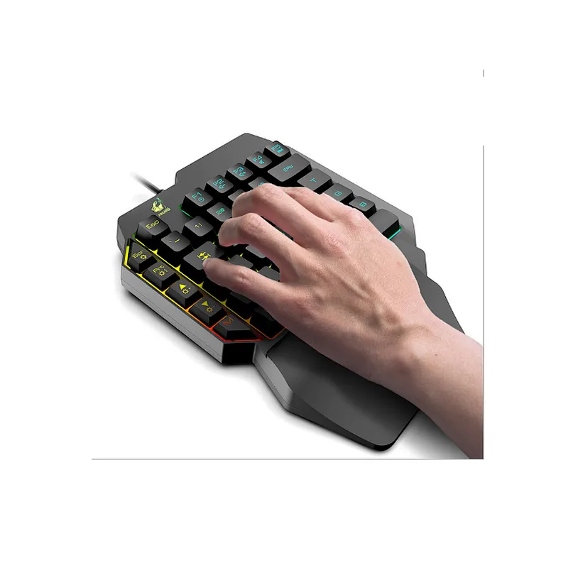35 Keys One Single Hand Gaming Keyboard USB Wired PC Gaming Macro Keypad Gamer