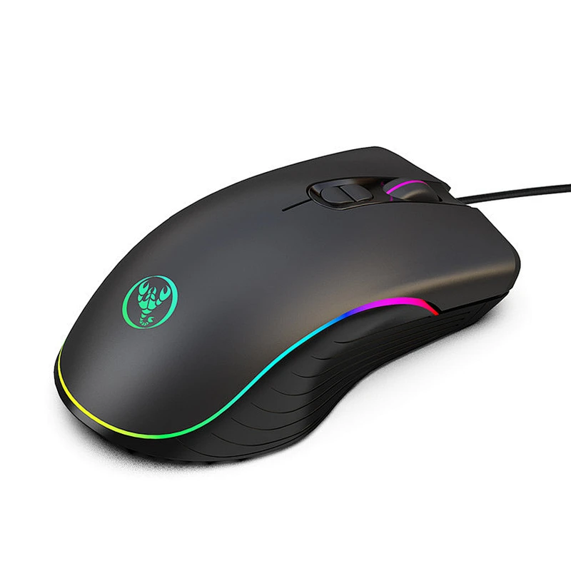 RGB Wired 7D LED Light Gaming Optical RGB Mouse Gamer 6400DPI
