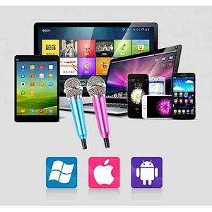 3.5mm Wired Mini karaoke Microphone for Cellphone PC Speaker MC6801A
