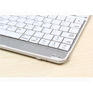 Aluminum Wireless Blue tooth Keyboard case cover stand for iPad 2 3 4 iPhone