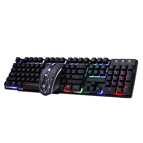 Espanol Wired 104Keys retroiluminados Gaming Keyboard and Mouse