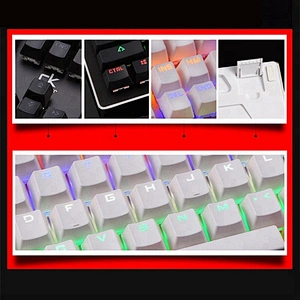 Mechanical Wired USB Gaming Backlight Metal Panel blue switch Keyboard