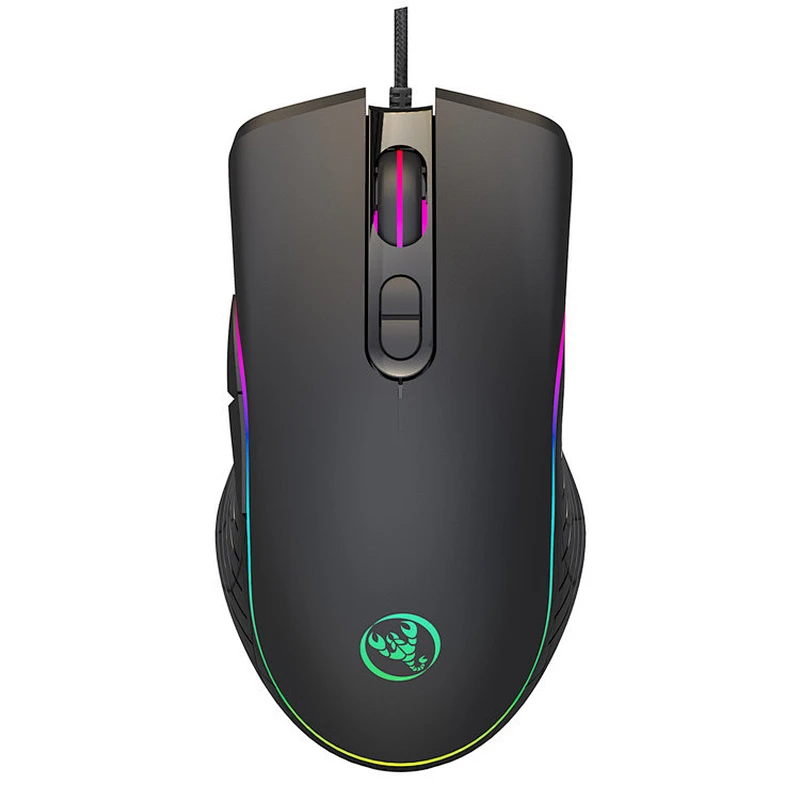 RGB Wired 7D LED Light Gaming Optical RGB Mouse Gamer 6400DPI