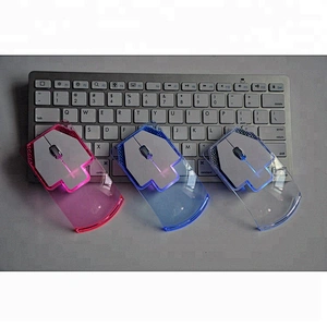 Gift 2.4G Wireless Transparent Mouse LED Glow Promotion WM6807