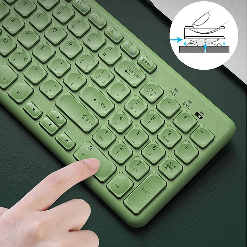 Kawaii 2.4G Wireless Teclado Wireless Keyboard and Mouse combo