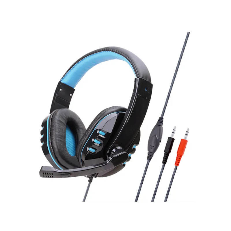 Stylish Stereo Gaming Headphones Game Headset With Mic Headband for PC computer MP3/4/5 without LED