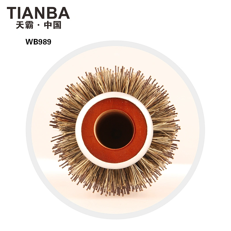 Wooden round brush