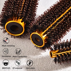 Wooden round brush