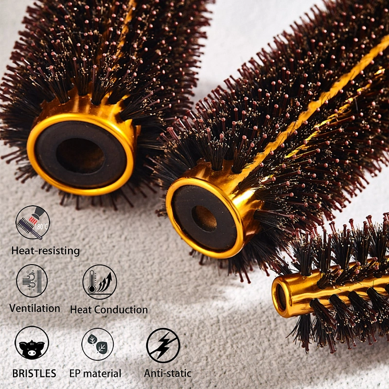 Wooden round brush