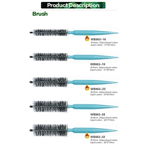 Wooden round brush