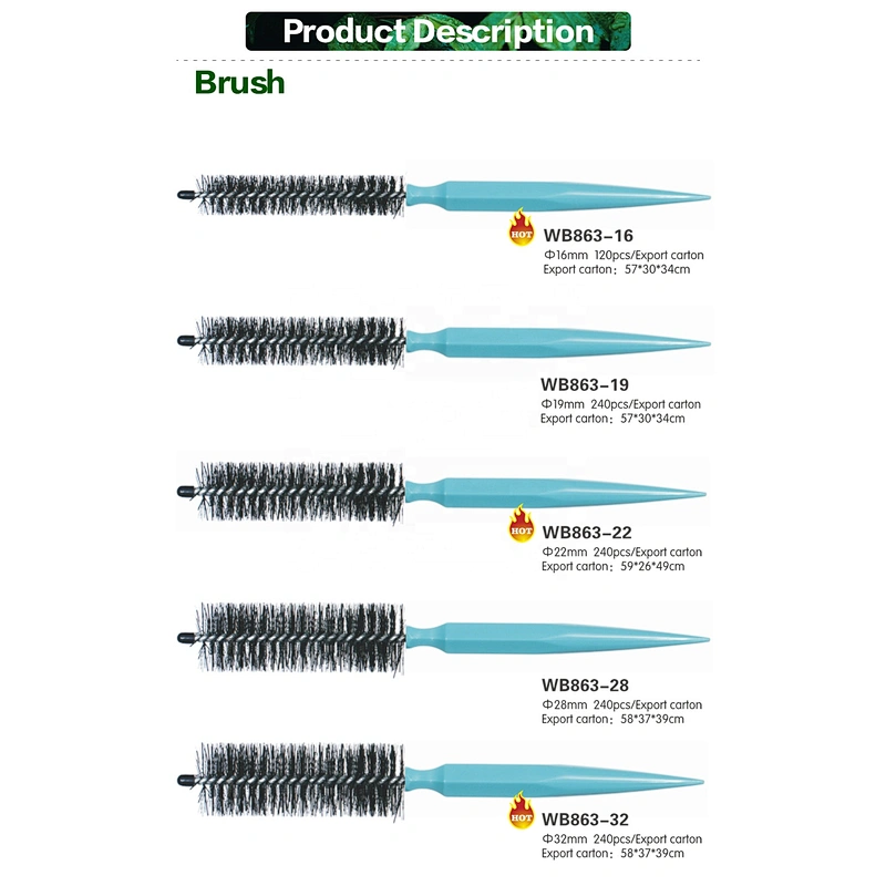 Wooden round brush