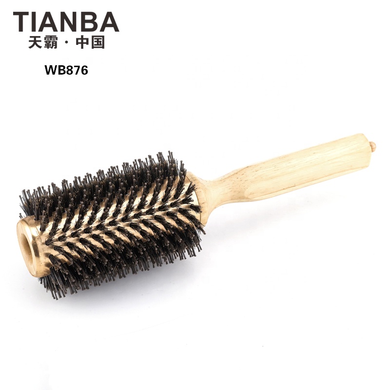 Wooden round brush
