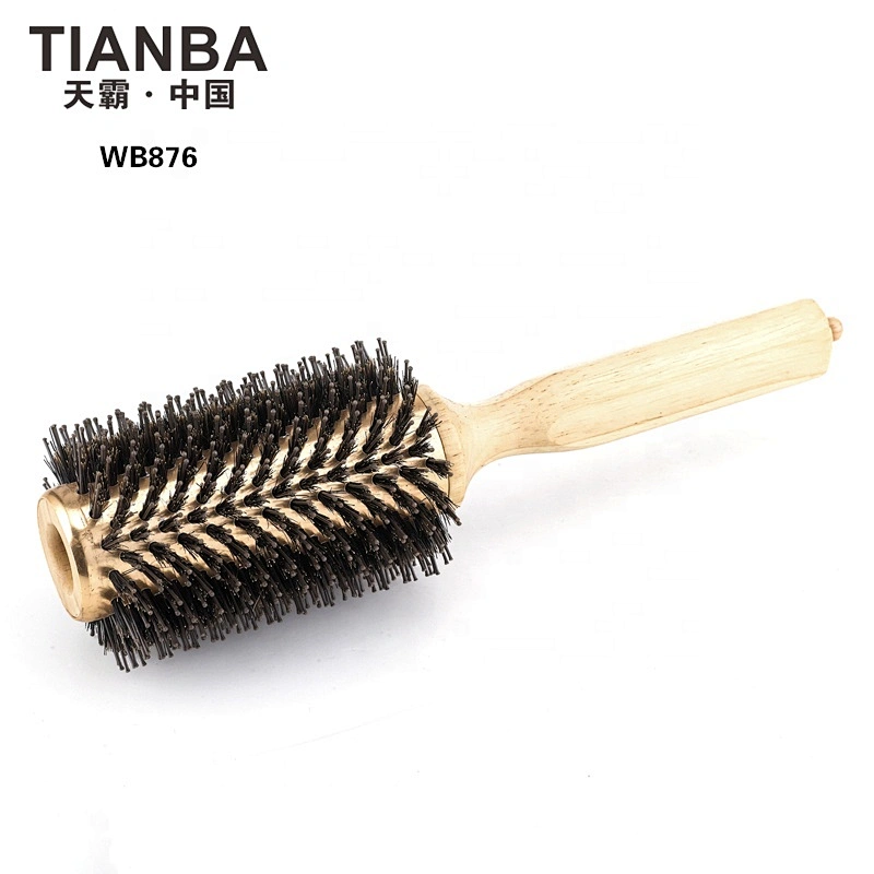Wooden round brush