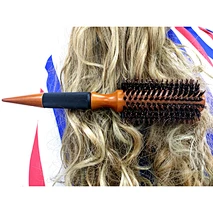 wooden handle round brush