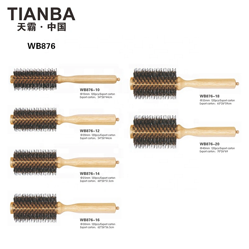 Wooden round brush