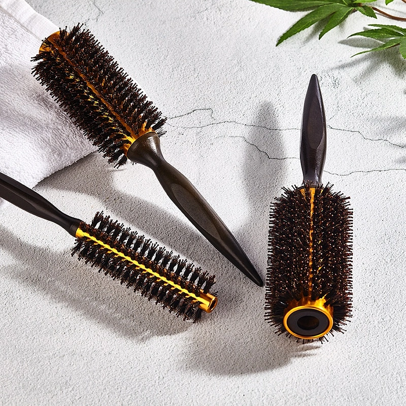 Wooden round brush