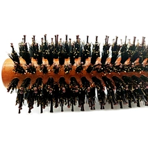 wooden handle round brush
