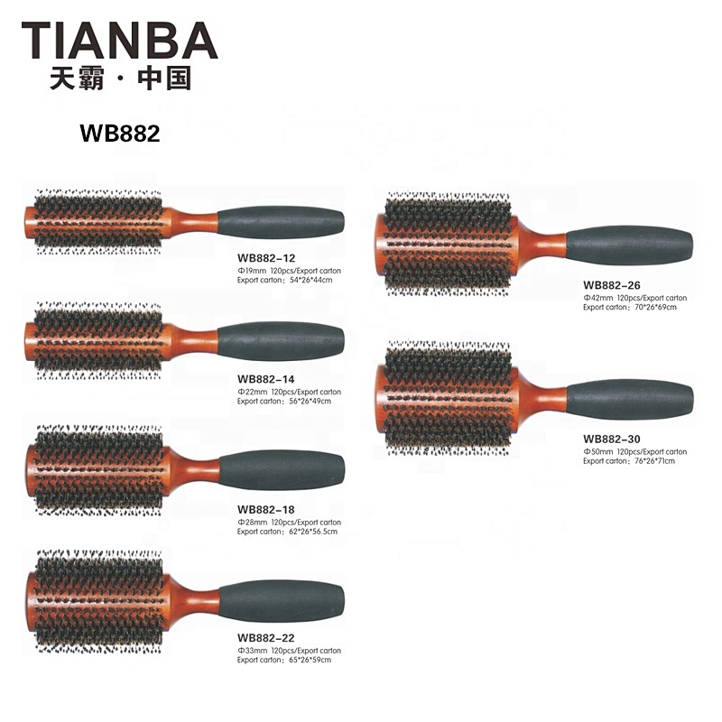 Wooden round brush