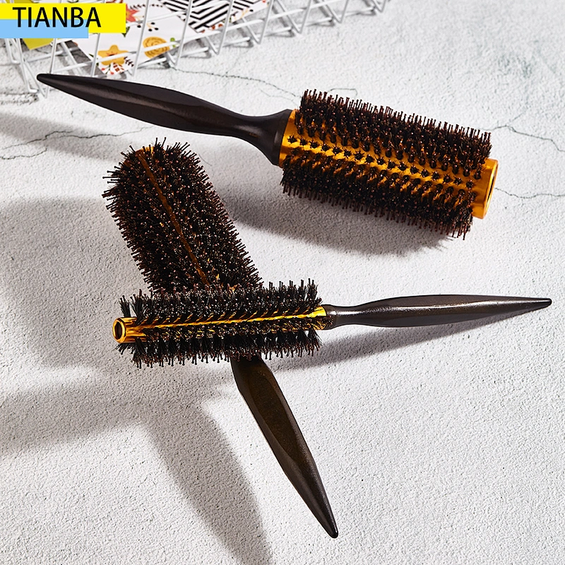 Wooden round brush
