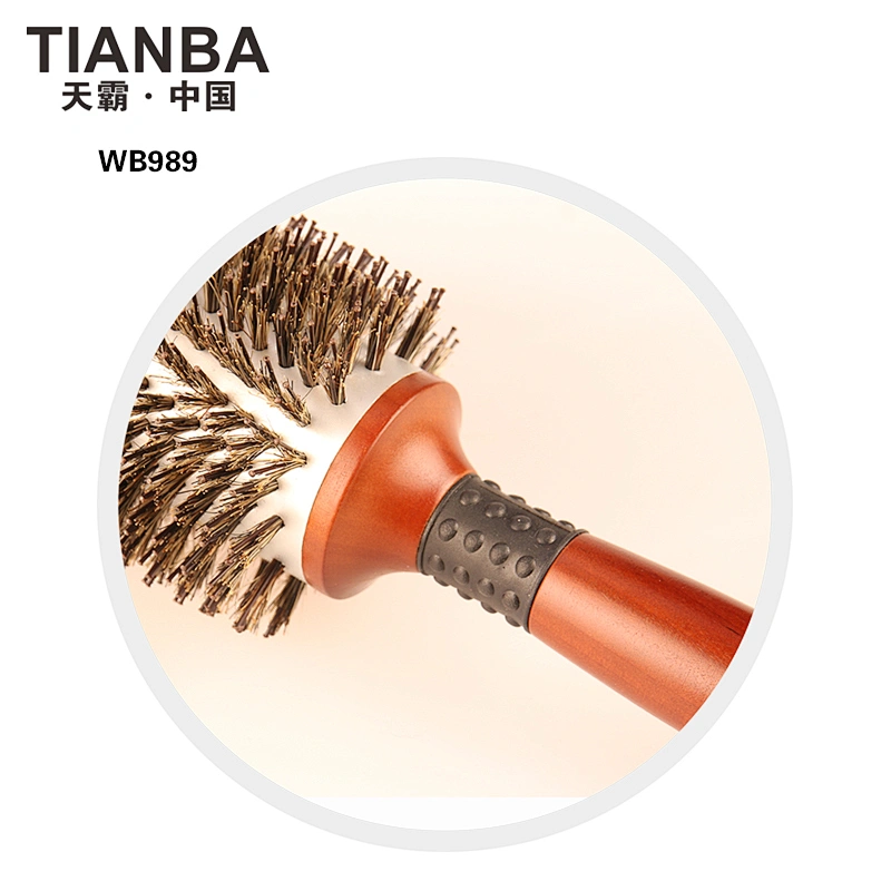 Wooden round brush