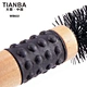 wooden handle round brush
