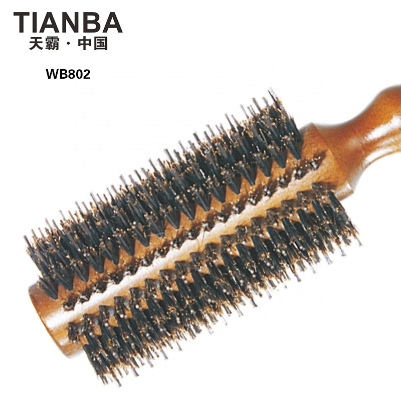 Wooden round brush