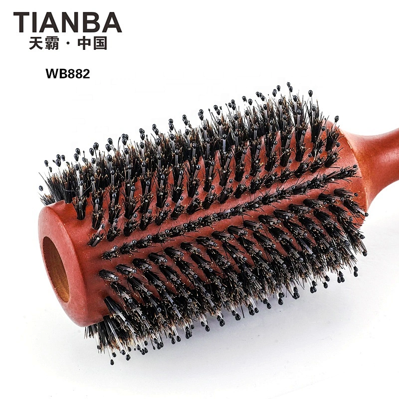 Wooden round brush