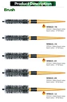 wooden handle round brush