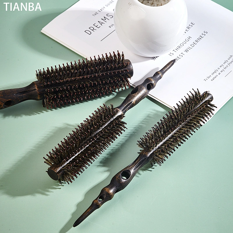 Wooden round brush