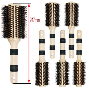 WOODEN ROUND HAIR BRUSH