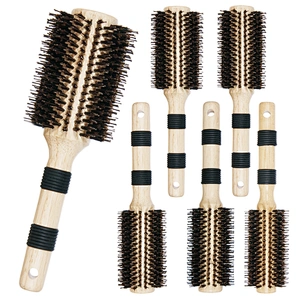 WOODEN ROUND HAIR BRUSH