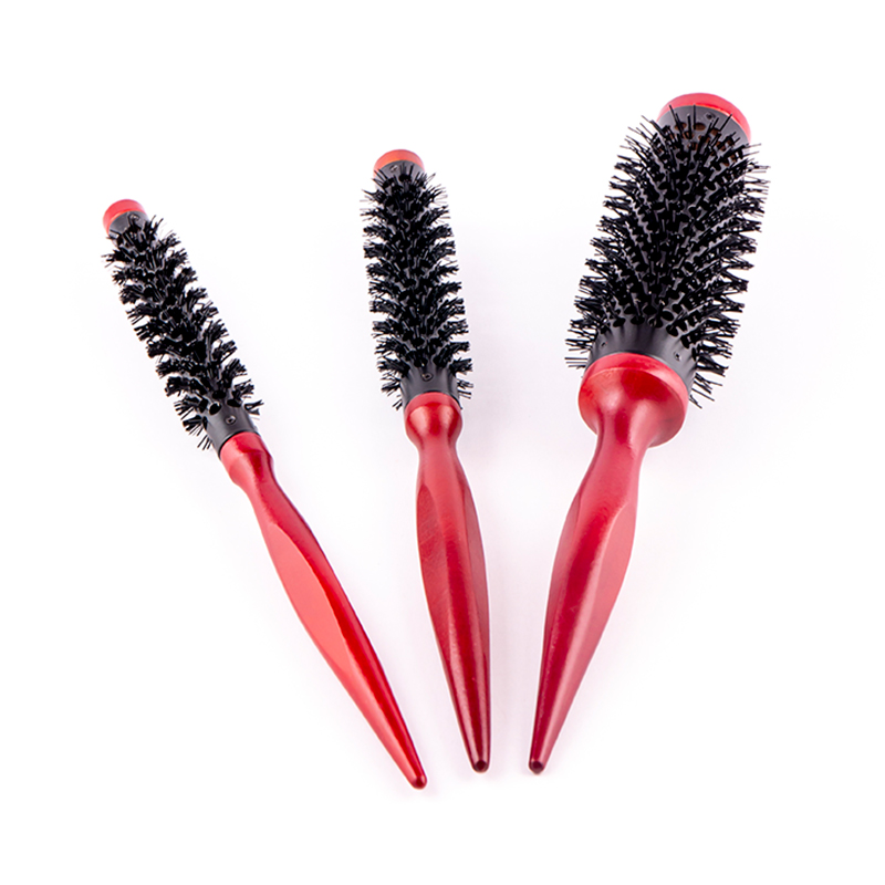 Tianba WB 903 wooden aluminum nylon round hair brush