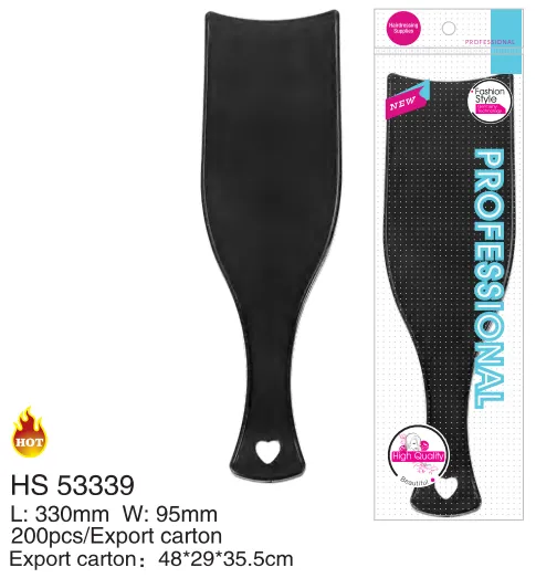 Tianba HS 53339 black 330 by 95mm curved hair colouring board with handle