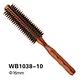 hair brush round wooden